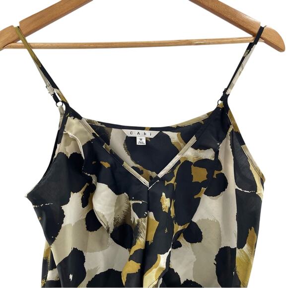Cabi Ingenue Ruffle Cami Top Animal Print Spring Summer Flowy Size Medium #174 - Picture 4 of 10